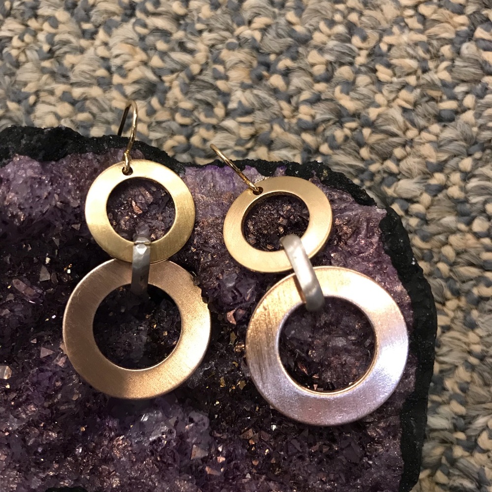 2 tone earrings